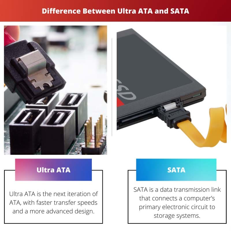 Difference Between Ultra ATA and SATA