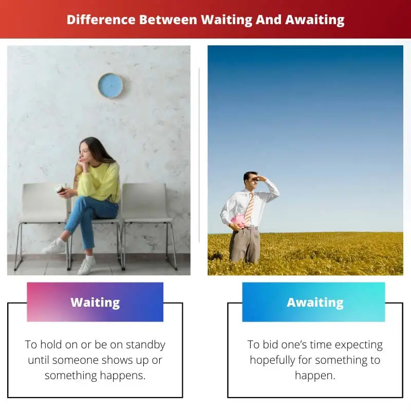 Difference Between Waiting And Awaiting