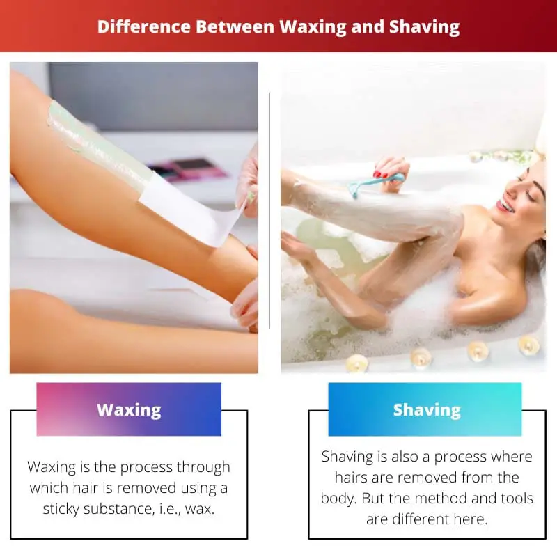 Difference Between Waxing and Shaving