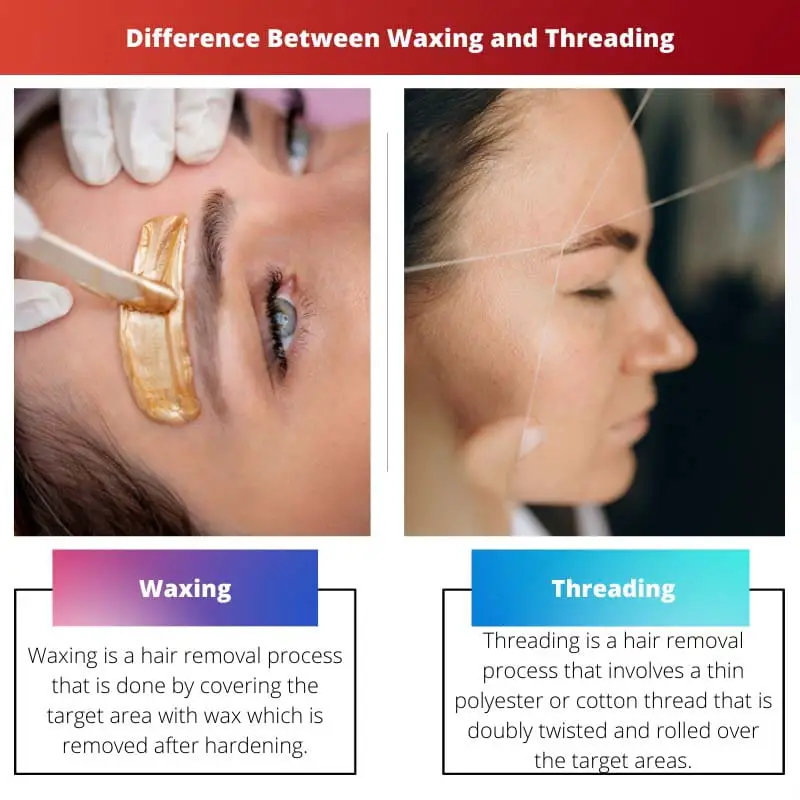 Difference Between Waxing and Threading