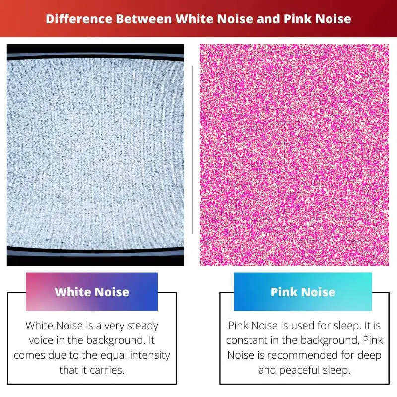 Difference Between White Noise and Pink Noise