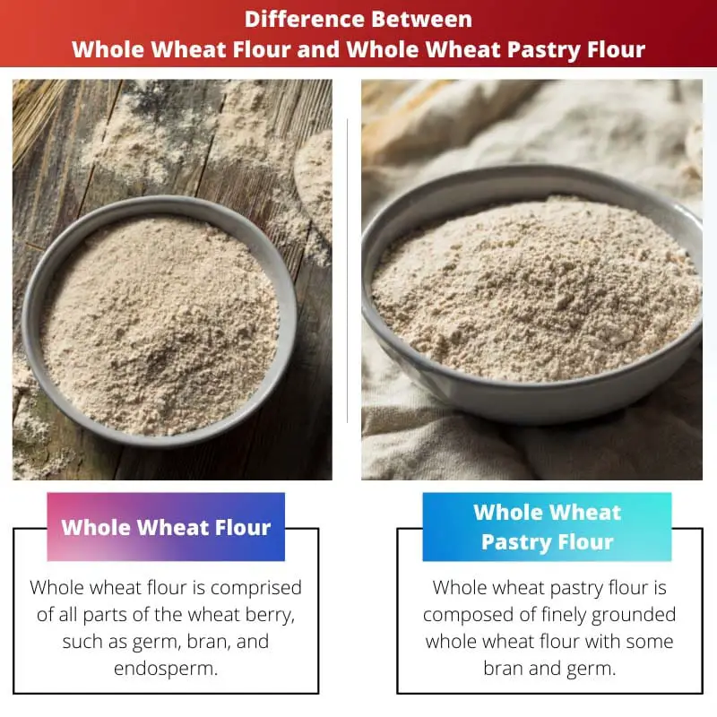 Difference Between Whole Wheat Flour and Whole Wheat Pastry Flour