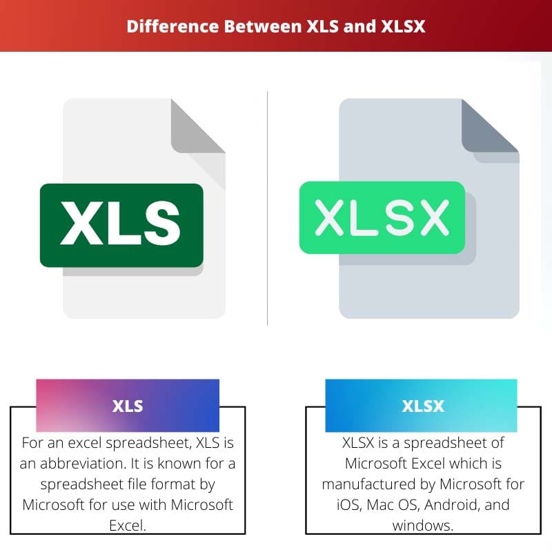 Difference Between XLS and XLSX