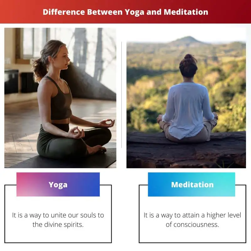 Difference Between Yoga and Meditation