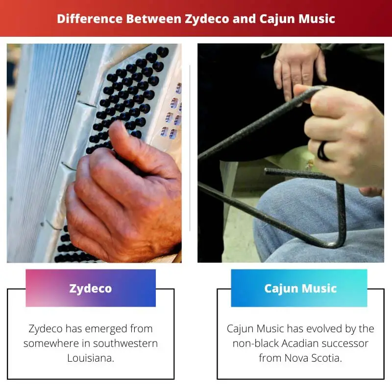 Difference Between Zydeco and Cajun Music