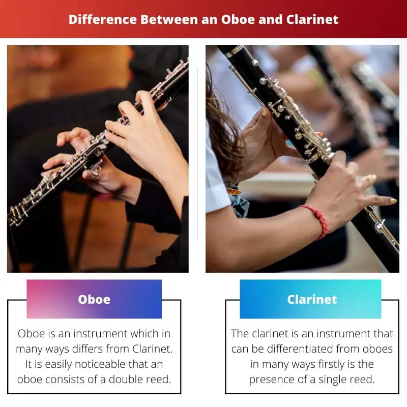 Difference Between an Oboe and Clarinet