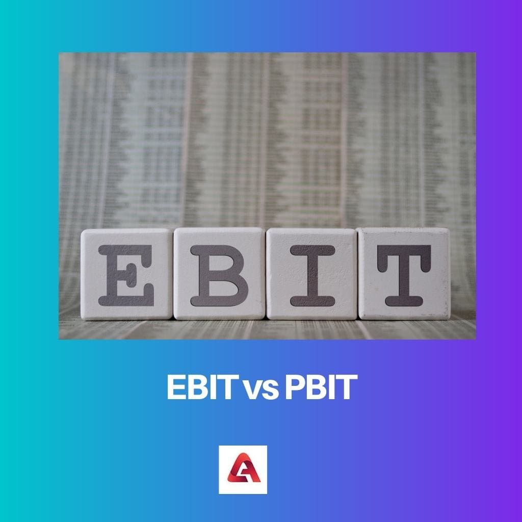 EBIT vs PBIT