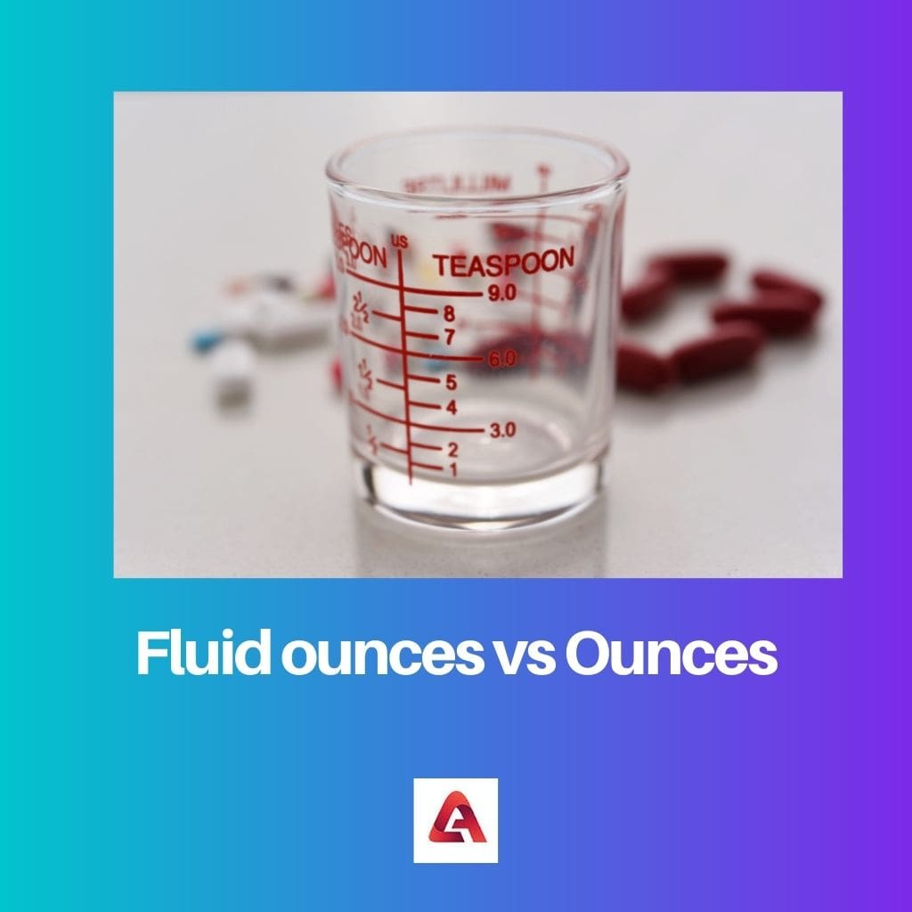 Fluid ounces vs Ounces 1