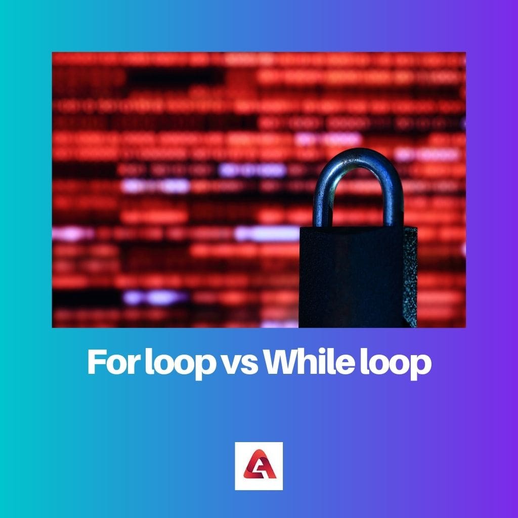 For loop vs While loop