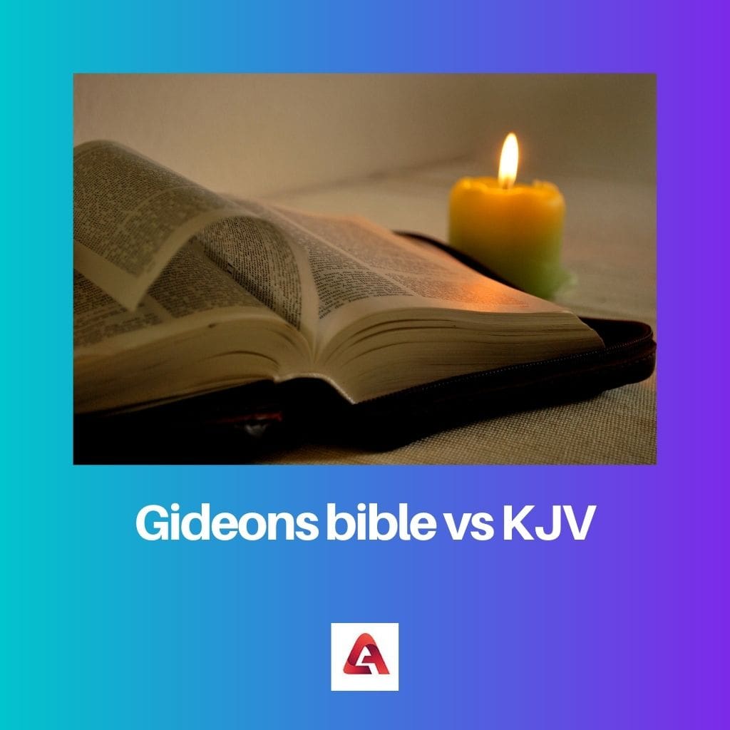 Gideons bible vs KJV 1