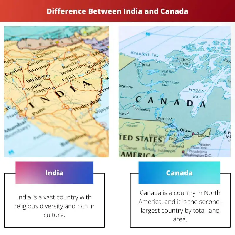 India vs Canada – Difference Between India and Canada