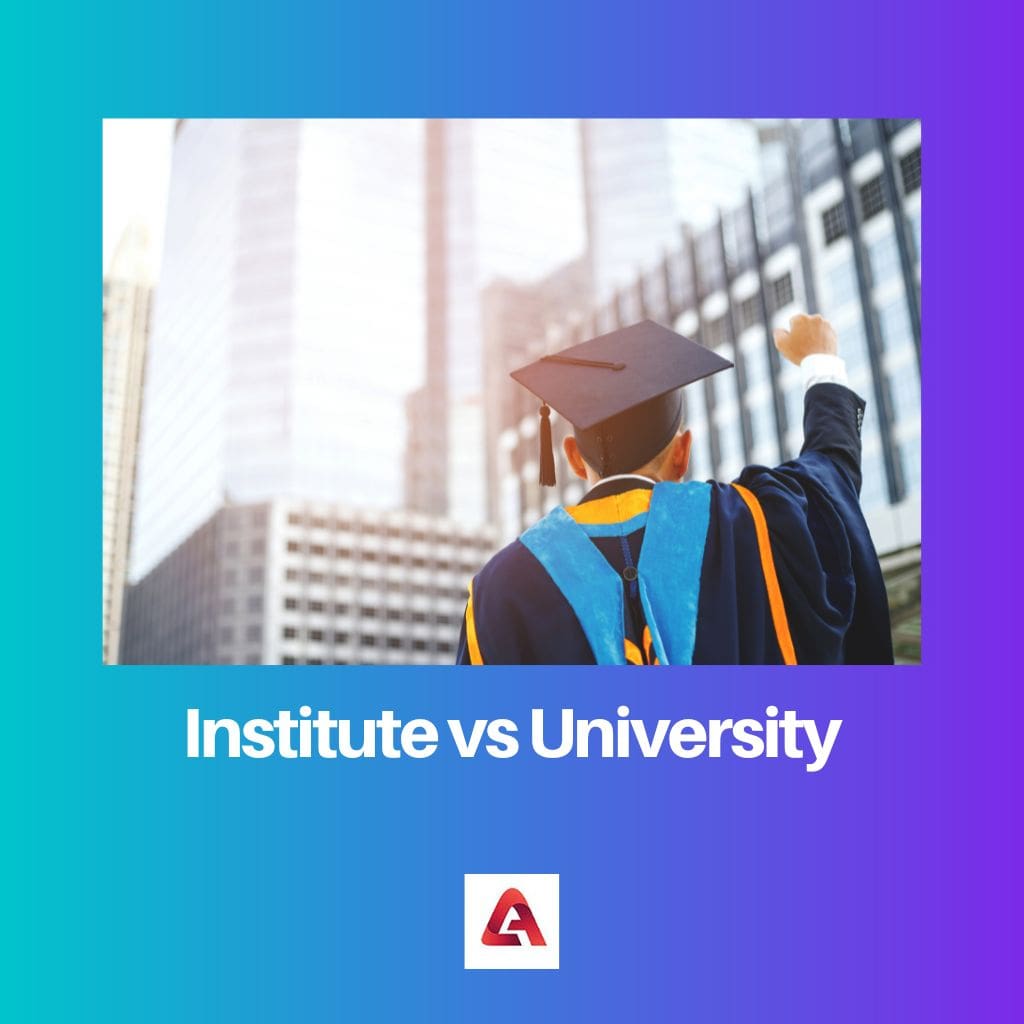 Institute vs University 1