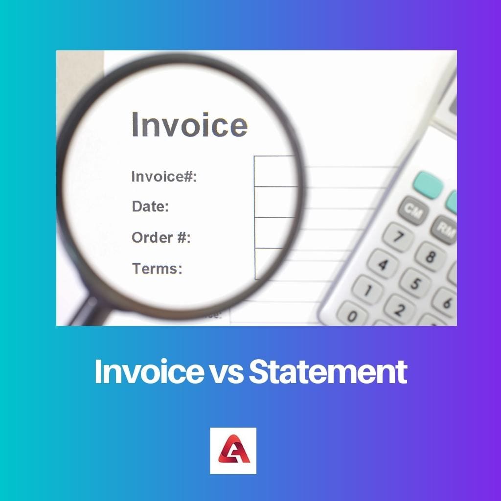 Invoice vs Statement