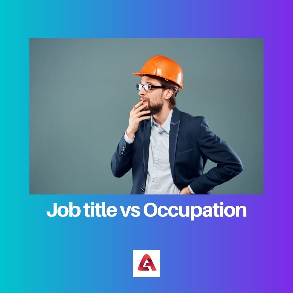 Job title vs Occupation