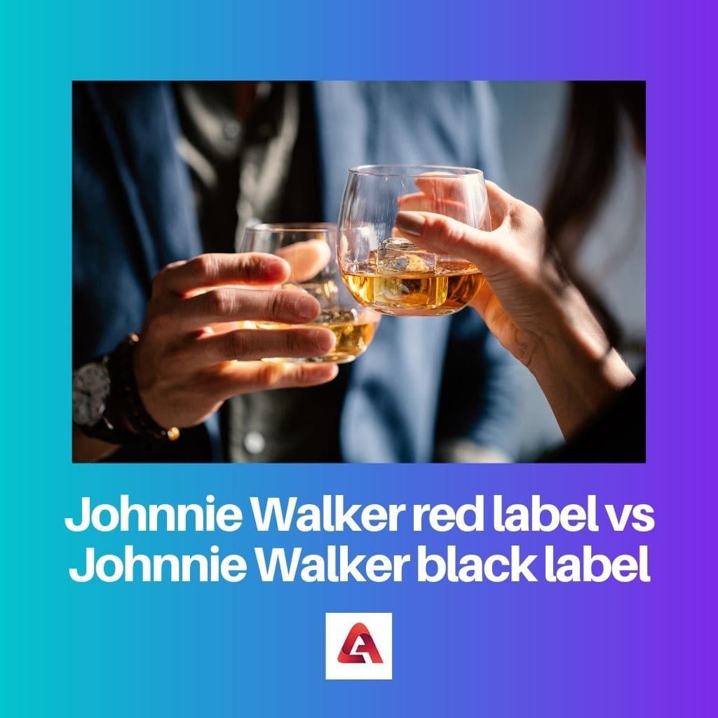 Johnnie walker red label vs Johnnie walker black label