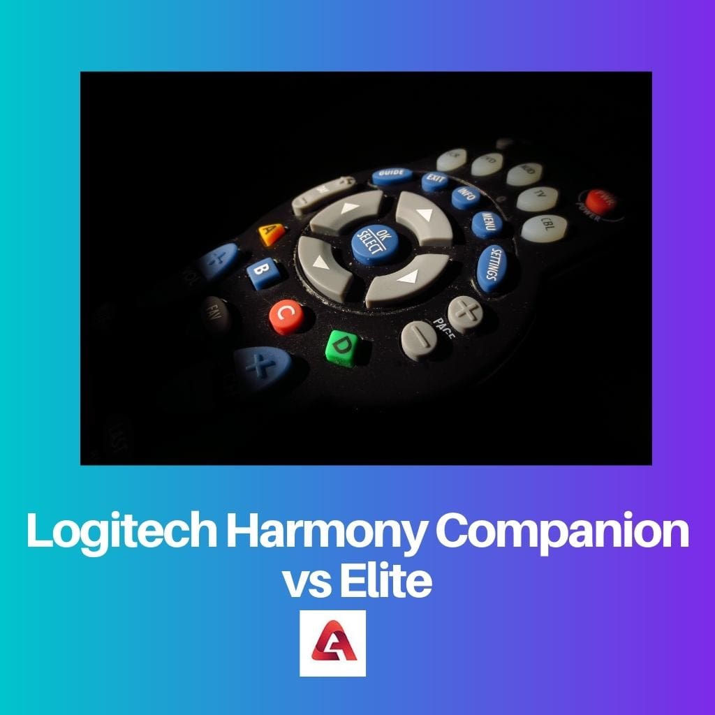 Logitech Harmony Companion vs Elite