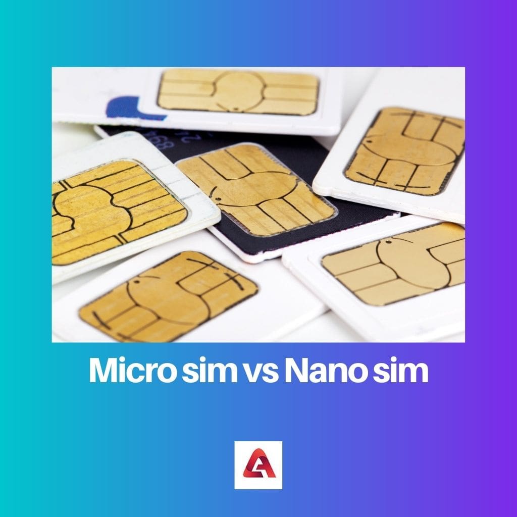 Micro sim vs Nano sim