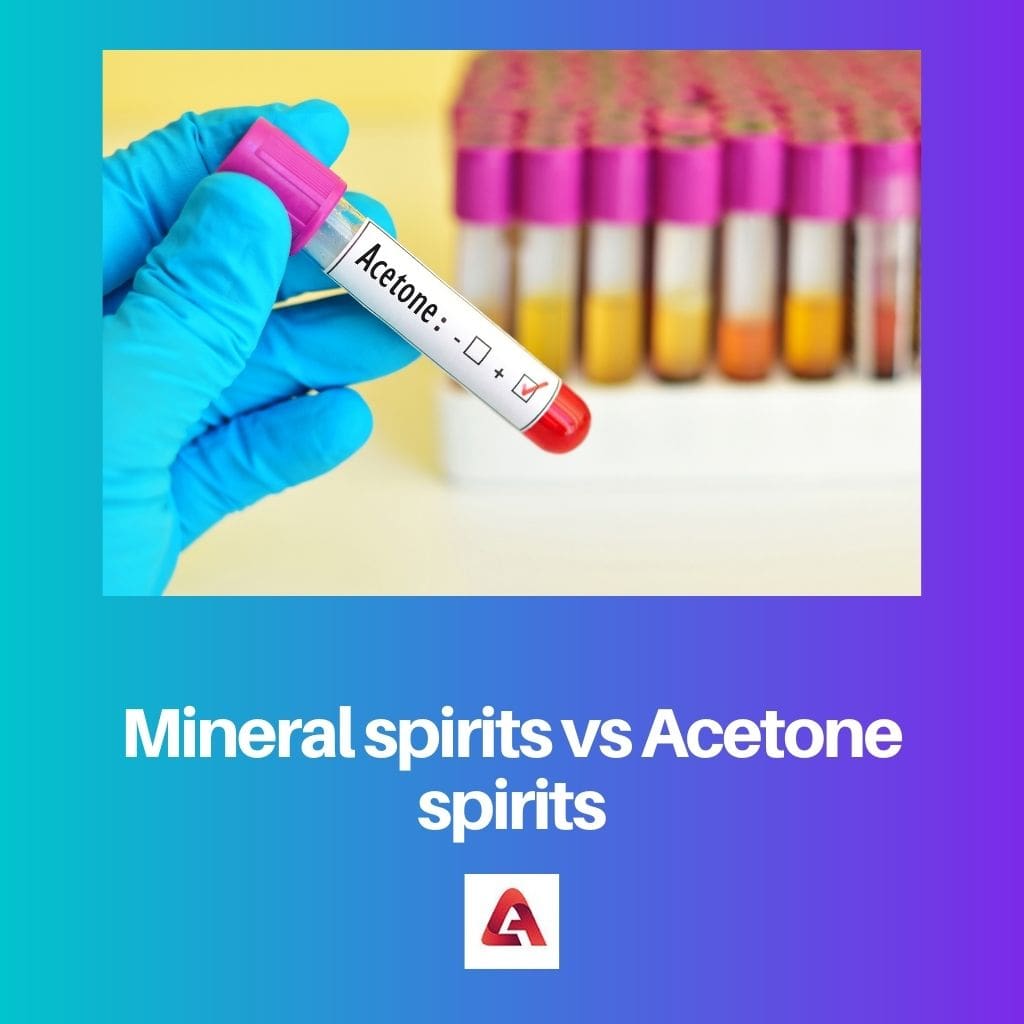 Mineral spirits vs Acetone spirits