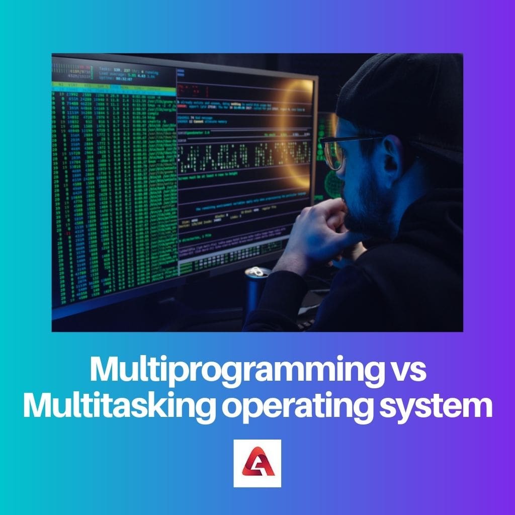 Multiprogramming vs Multitasking operating system