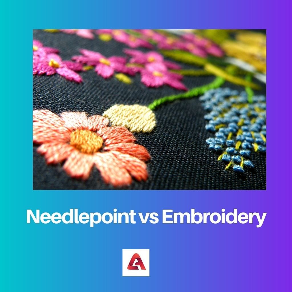 Needlepoint vs Embroidery