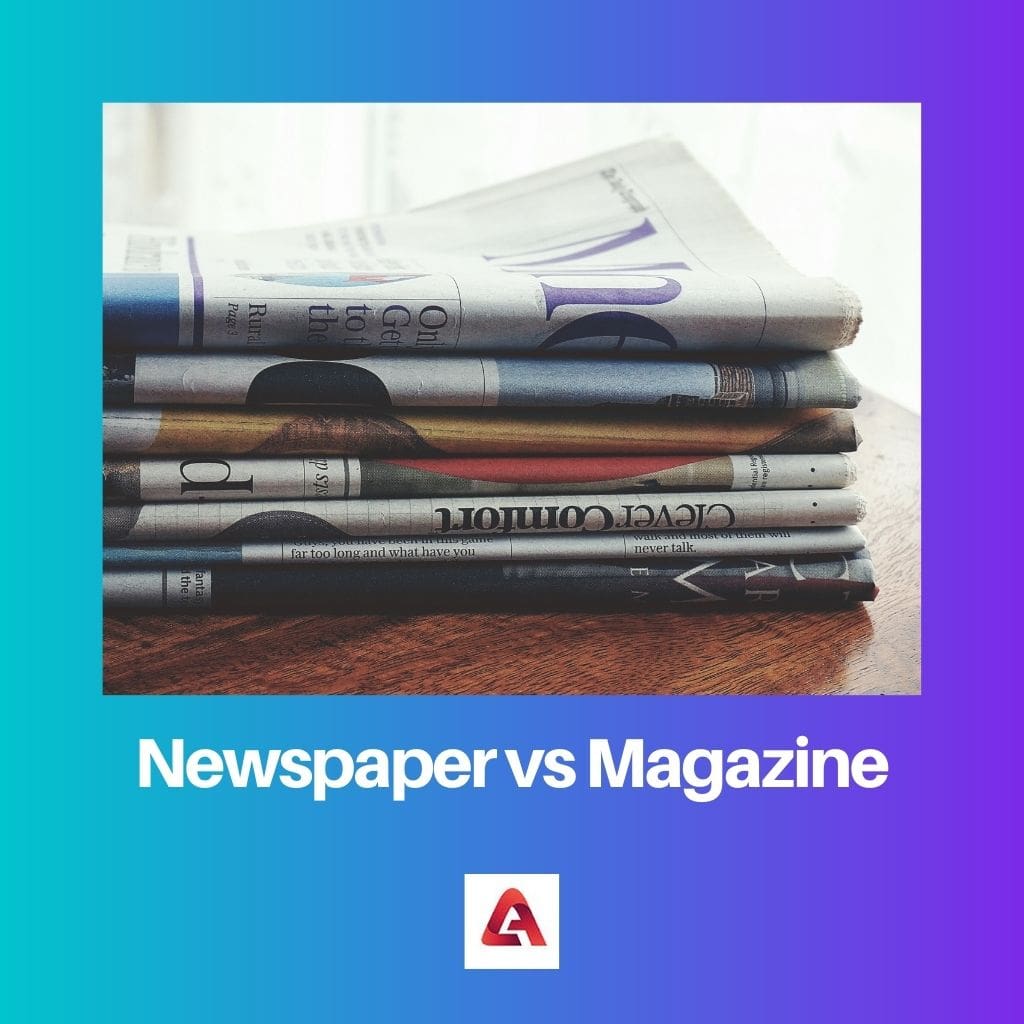 Newspaper vs Magazine