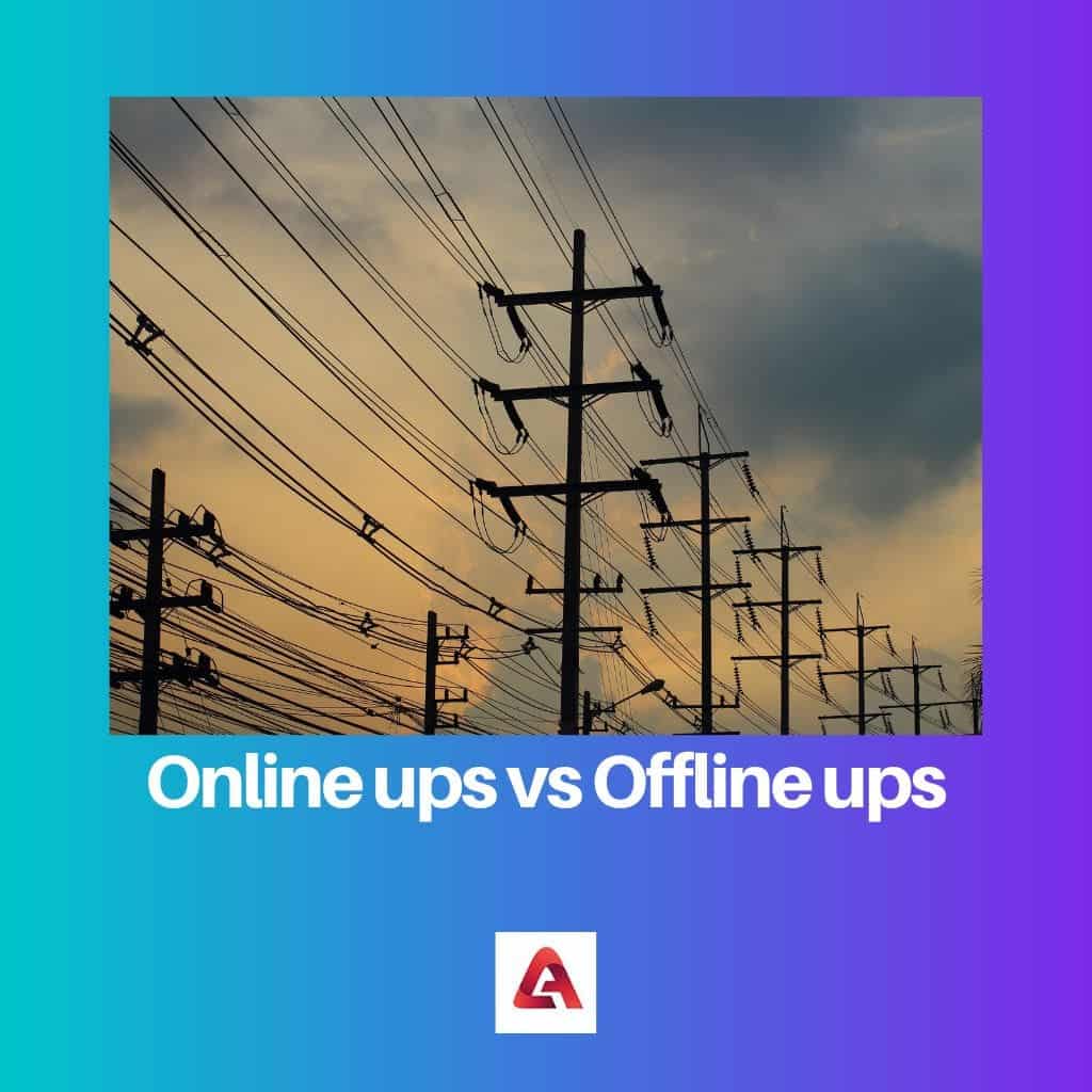 Online vs Offline UPS Difference and Comparison