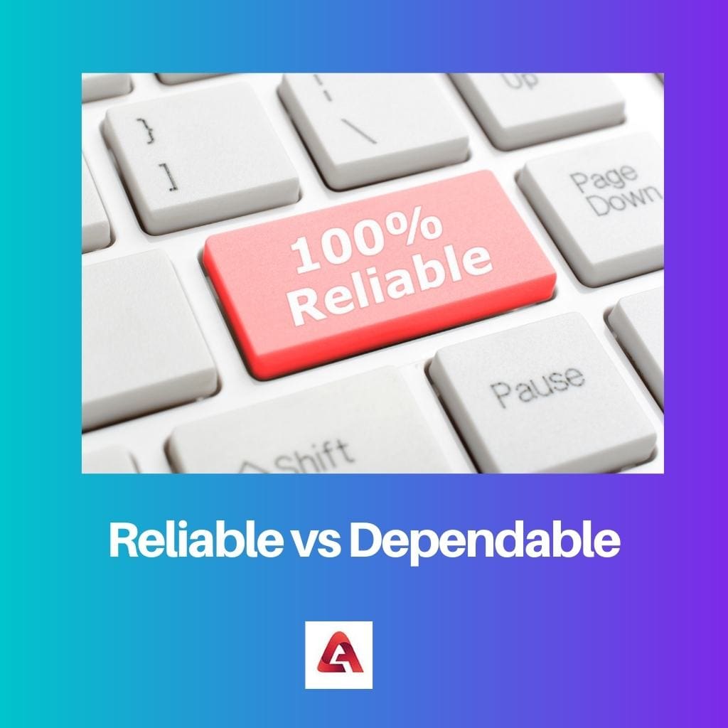 Reliable vs Dependable