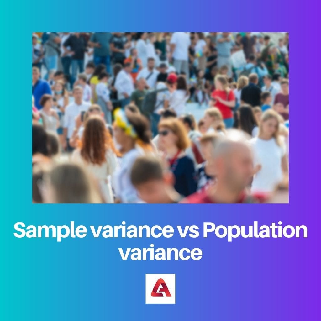 Sample variance vs Population variance