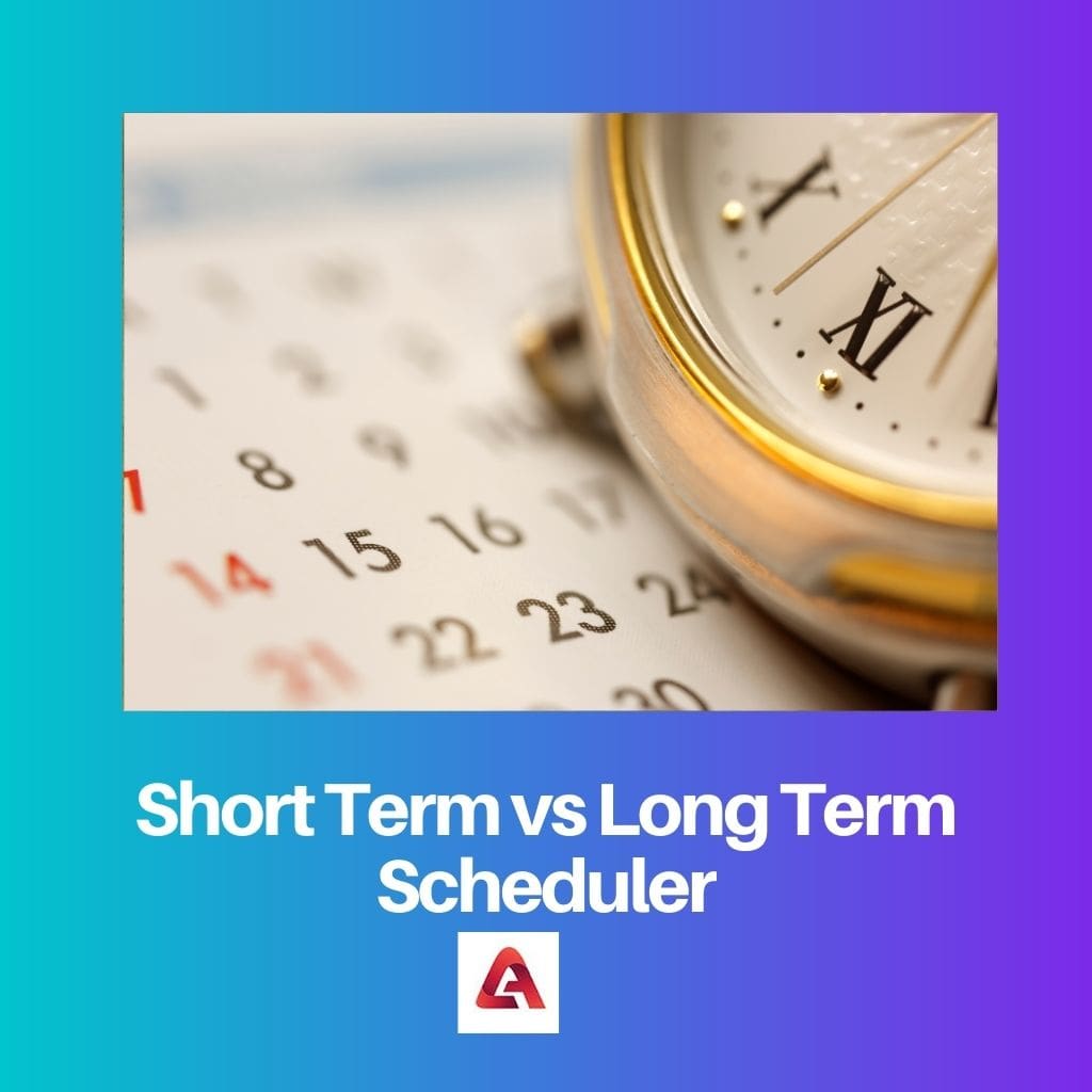 Short Term vs Long Term Scheduler