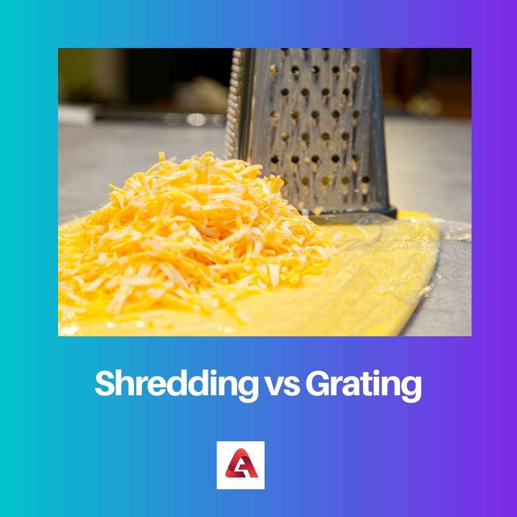 Shredding vs Grating