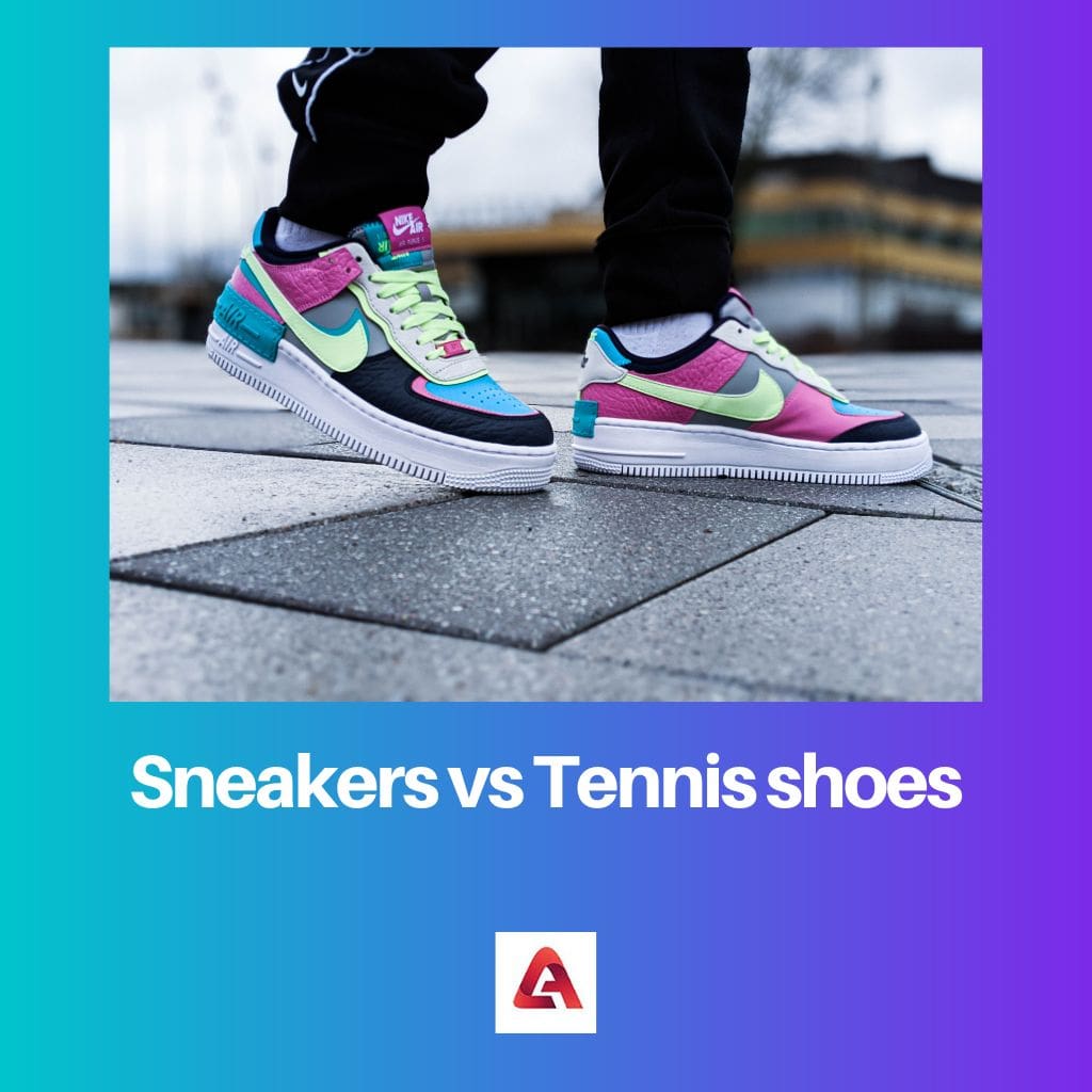 Sneakers vs Tennis shoes