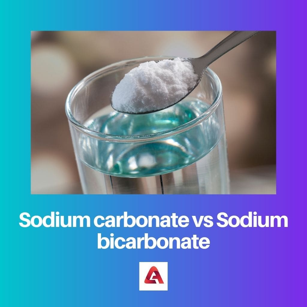 Sodium carbonate vs Sodium bicarbonate