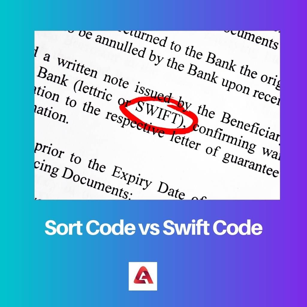 Sort Code vs Swift Code