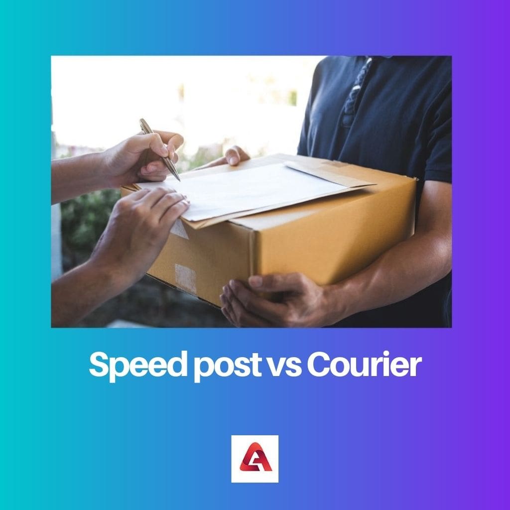 Speed post vs Courier