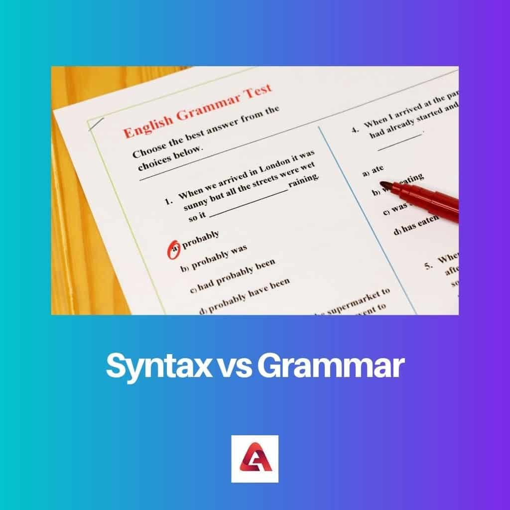 Syntax Vs Grammar: Difference And Comparison