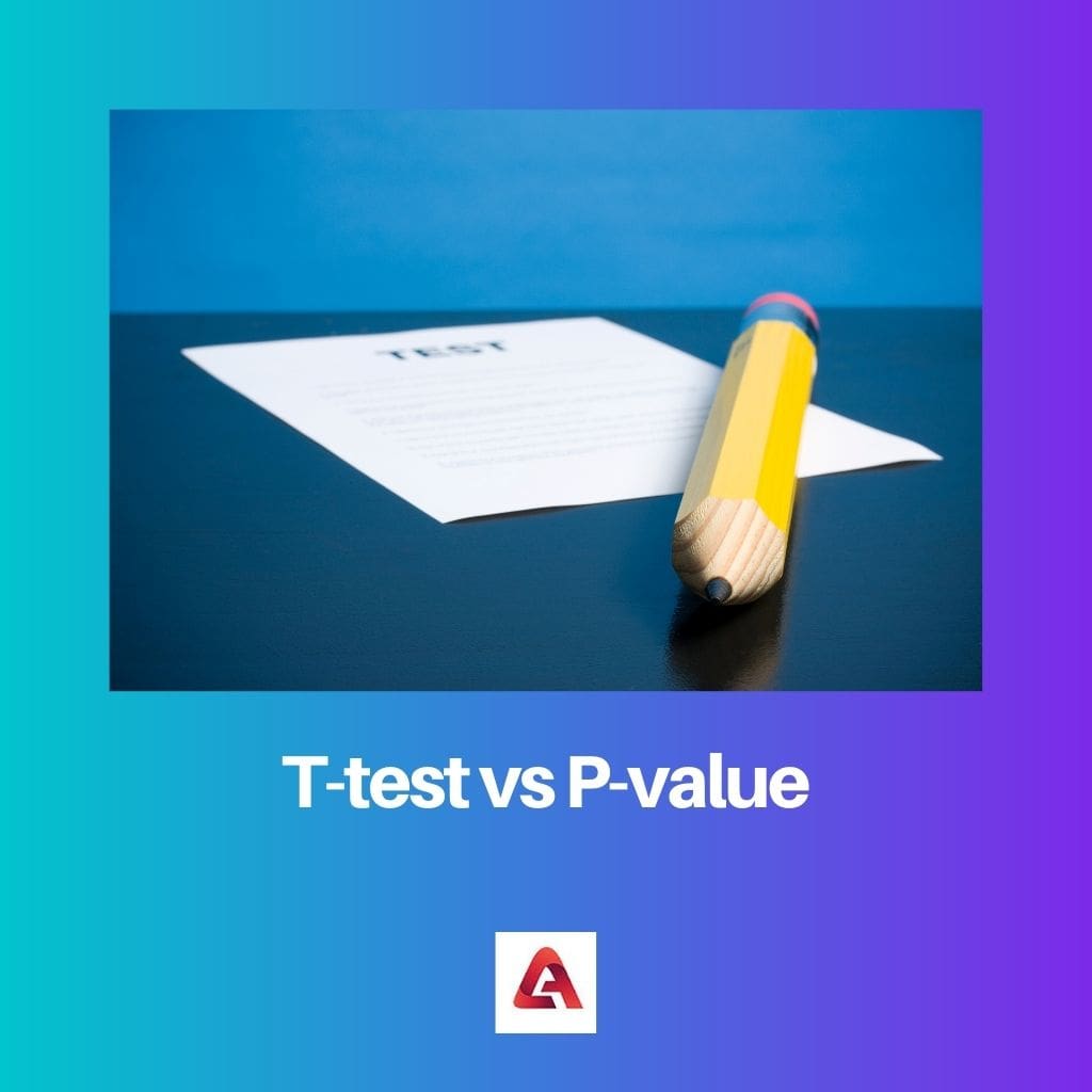 T test vs P value
