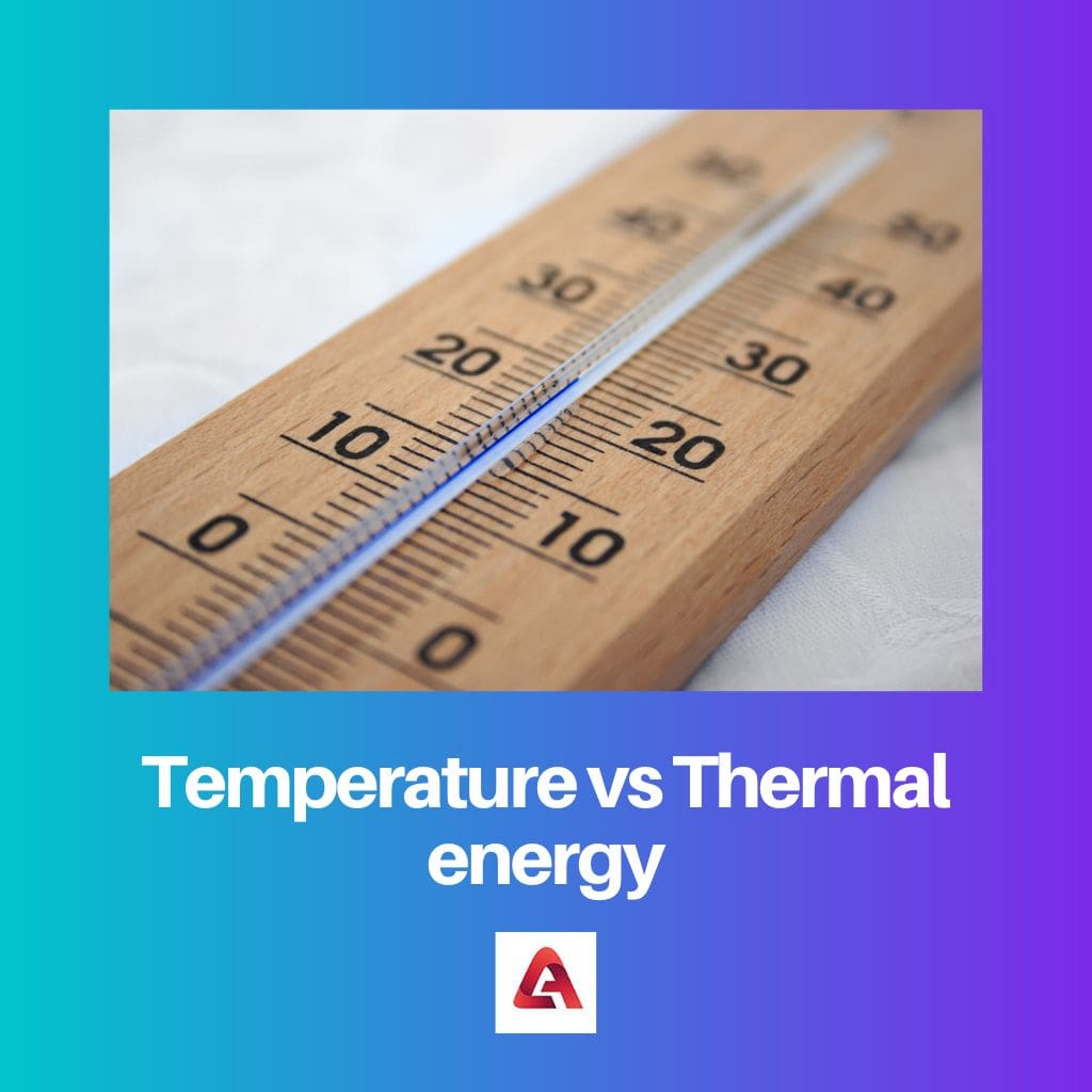 Temperature vs Thermal energy