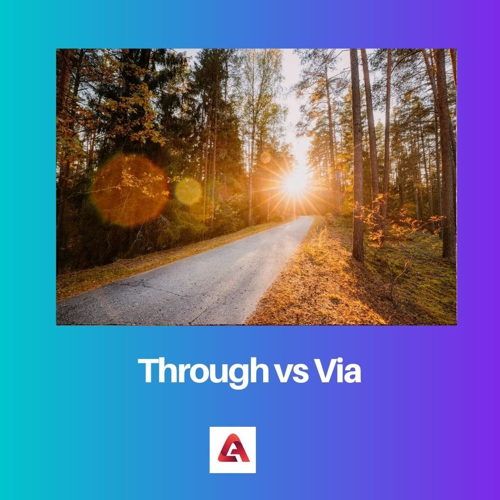 Through vs Via