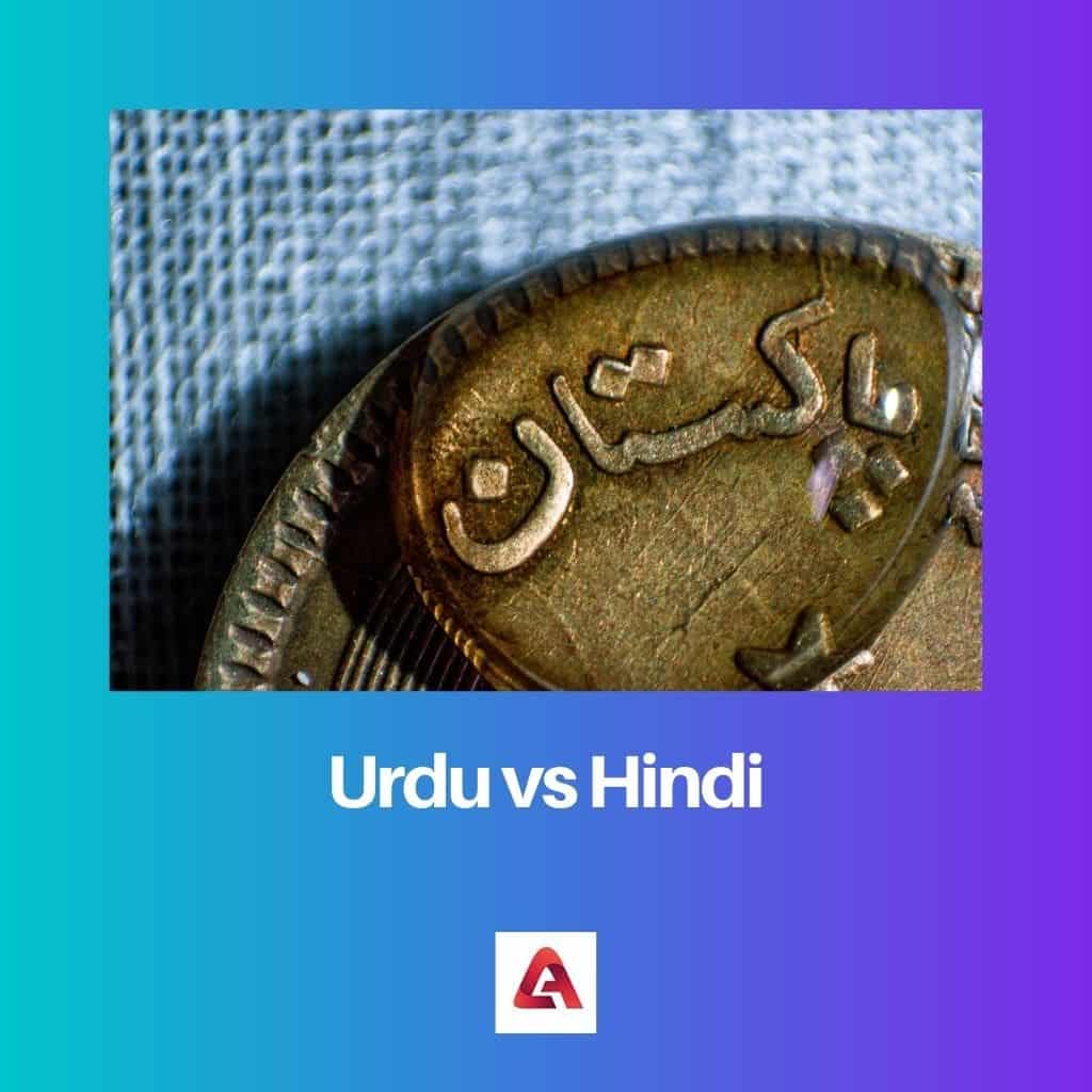 Urdu Vs Hindi Difference And Comparison