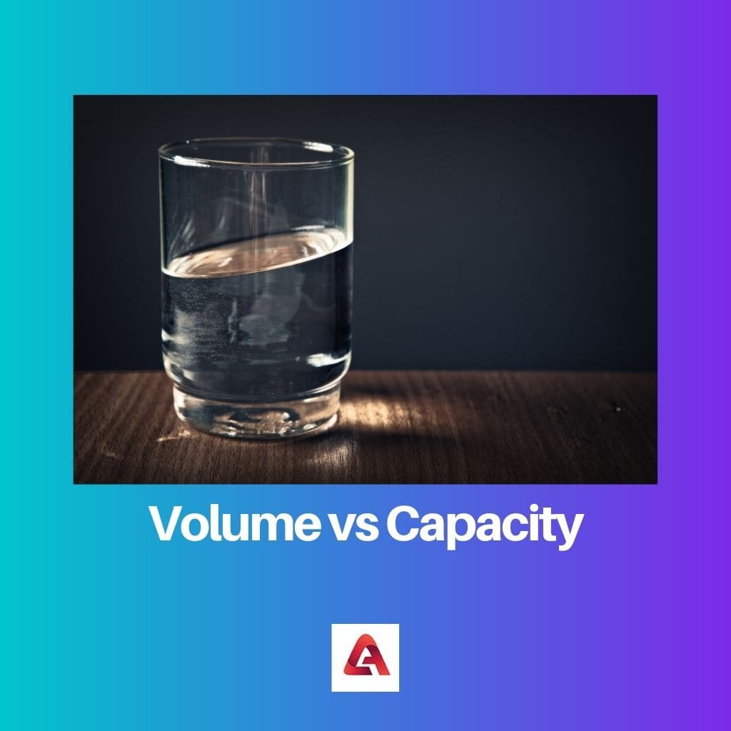 Volume vs Capacity