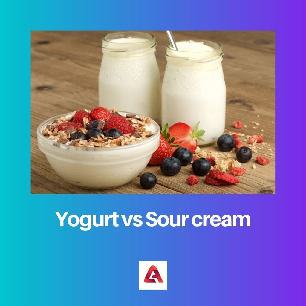 Yogurt vs Sour cream