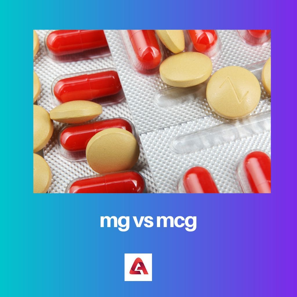 mg vs mcg