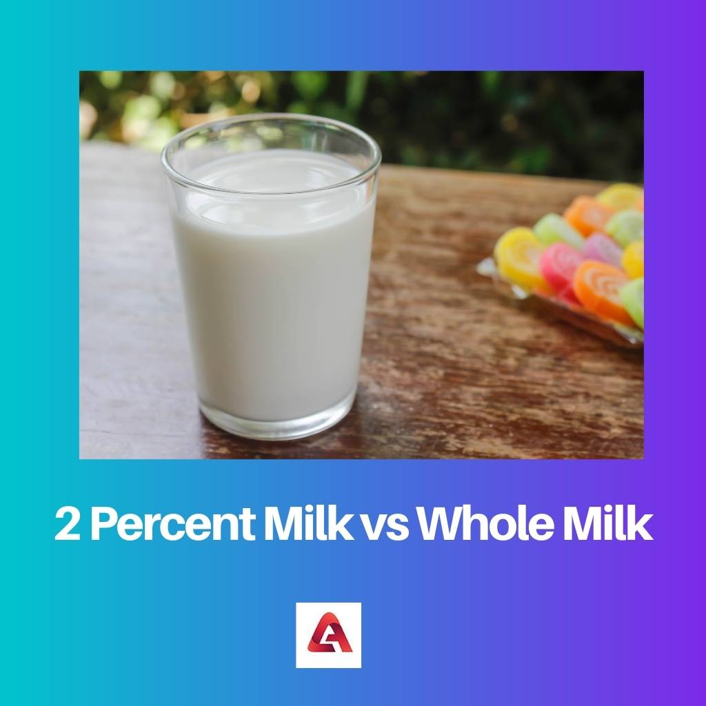 2 Percent Milk vs Whole Milk