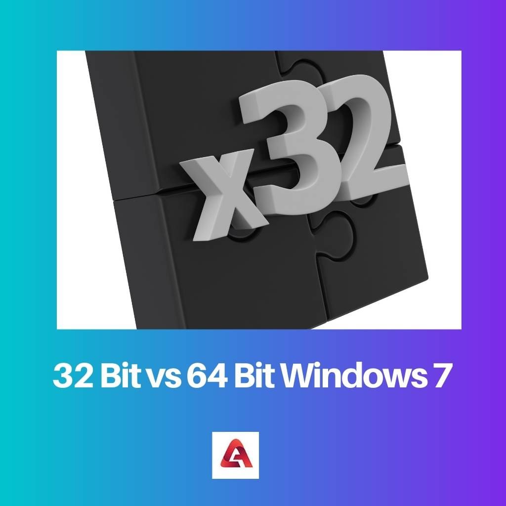 32 Bit vs 64 Bit Windows 7