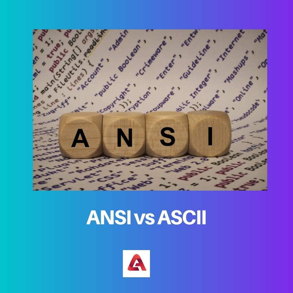 ANSI vs ASCII
