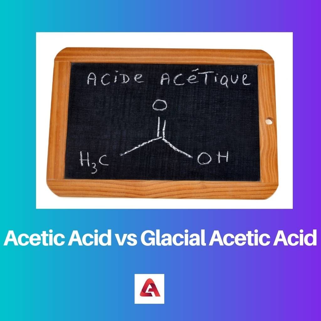 Acetic Acid vs Glacial Acetic Acid