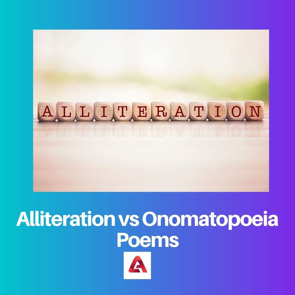Alliteration vs Onomatopoeia Poems