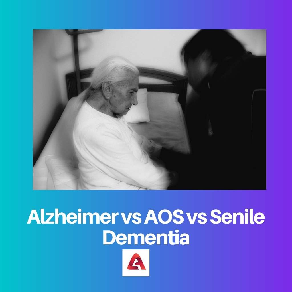 Alzheimer vs AOS vs Senile Dementia
