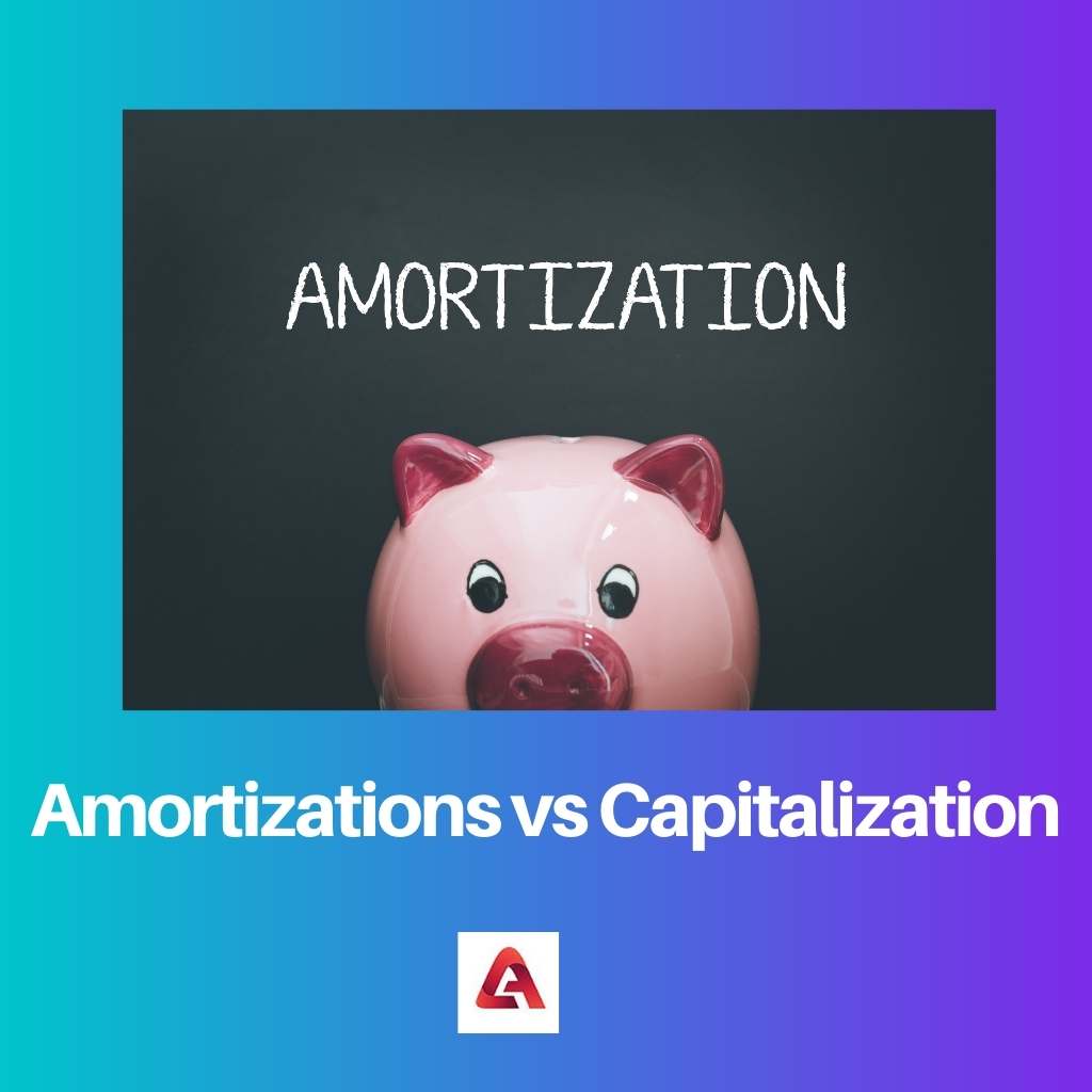 Amortizations vs Capitalization