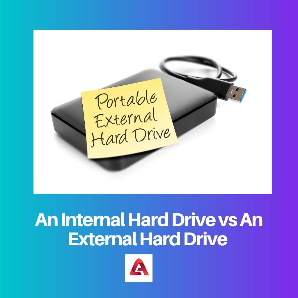 An Internal Hard Drive vs An External Hard Drive
